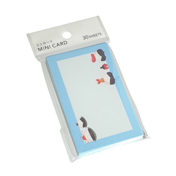 Rakuten - ミニカード もぐもぐびより 5.5×9.1cm 30枚入 ［色柄指定不可］ (100円ショップ 100円均一 100均一 100均)
