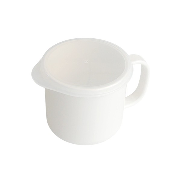 フタ付きマグ S ホワイト 容量200ml (100円ショップ 100円均一 100均一 100均)