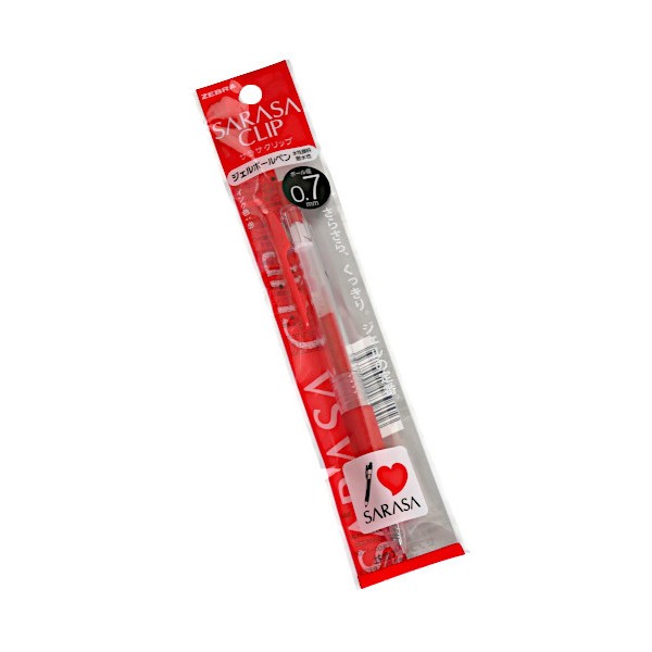 Ballpoint Pen-Shaped Pen - サラサクリップ ジェルボールペン 0.7mm 赤 (100円ショップ 100円均一 100均一 100均)