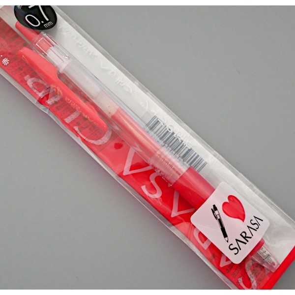 100円雑貨&日用品卸-BABABAのサラサクリップ ジェルボールペン 0.7mm 赤 (100円ショップ 100円均一 100均一 100均)｜アングル3