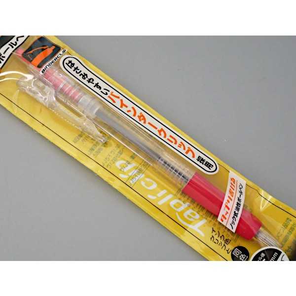 100円雑貨&日用品卸-BABABAのゼブラ タプリクリップ 油性ボールペン 0.5mm 赤 (100円ショップ 100円均一 100均一 100均)｜アングル3