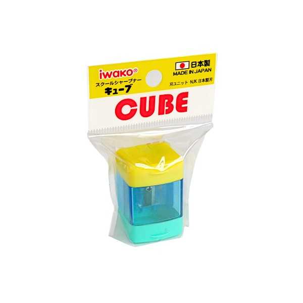 樂天商城 - スクールシャープナー キューブ ブルー ［色指定不可］ (100円ショップ 100円均一 100均一 100均)