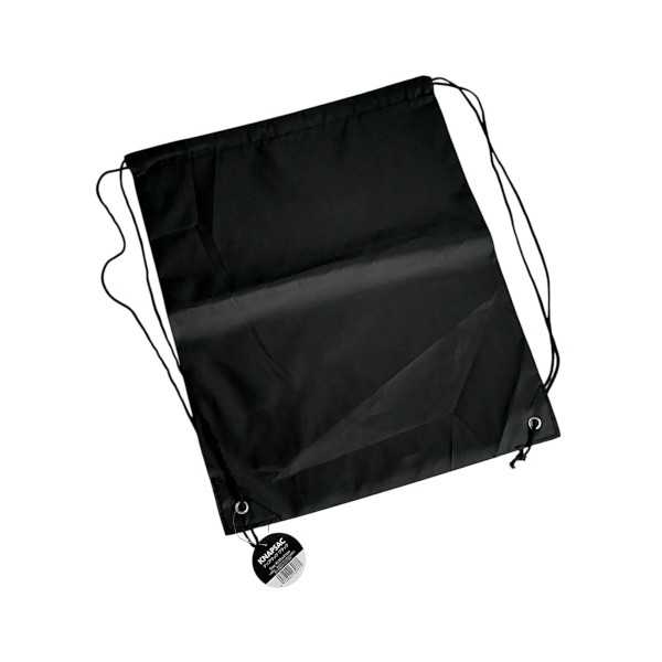 ナップサック ブラック 33×41cm (100円ショップ 100円均一 100均一 100均)