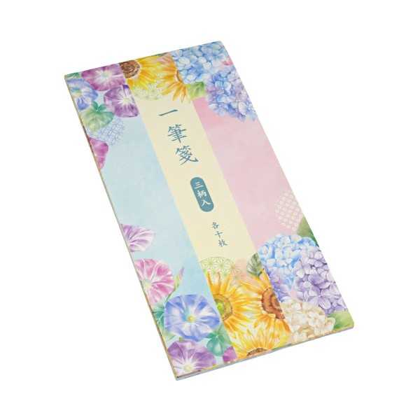 一筆箋 花模様 30枚 (100円ショップ 100円均一 100均一 100均)