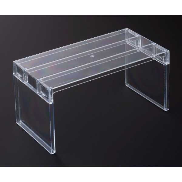 2段収納ラック 冷蔵庫用 キレイ クリアー ワイドタイプ(21.9×11.2×高さ10.8cm)