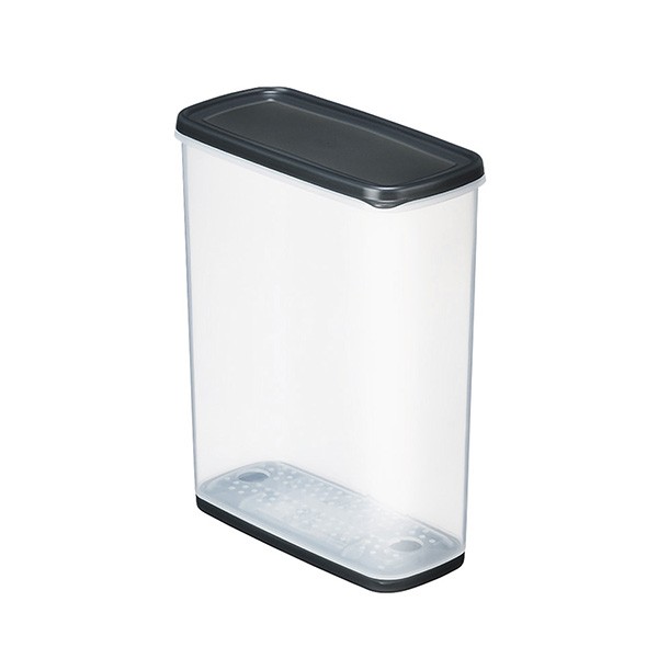 乾物ストッカー4.0 クリアーブラック 10×20.9×高さ26cm 乾燥剤付 bababa-10024667 100円雑貨&日用品卸-BABABA サンプル画像2