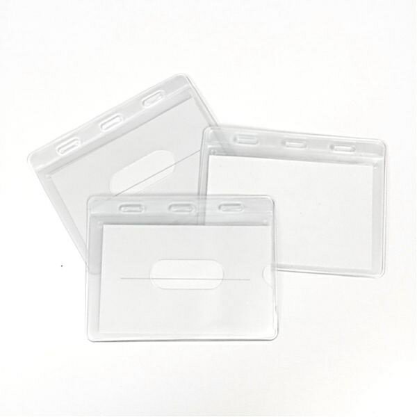 名札ケース 名刺サイズ 3枚入 (100円ショップ 100円均一 100均一 100均)