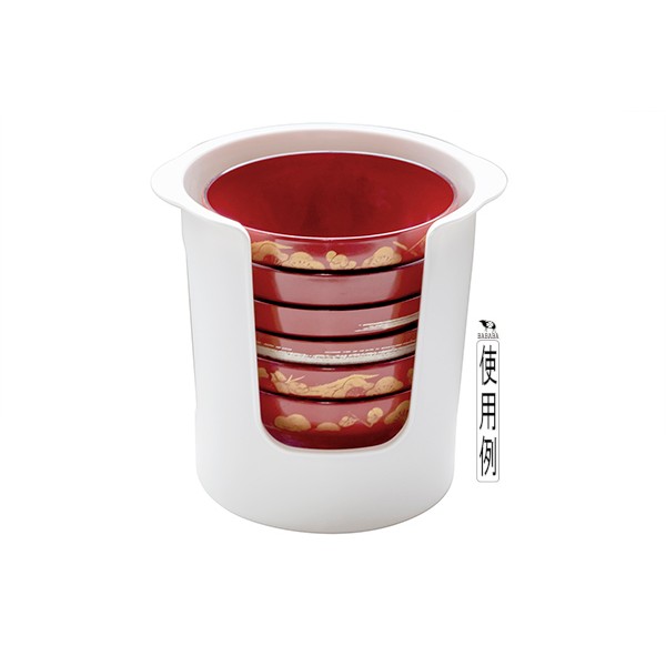 食器ストッカー ホワイト 14.9×16.3×高さ15cm (100円ショップ 100円均一 100均一 100均) bababa-10021844 100円雑貨&日用品卸-BABABA サンプル画像3