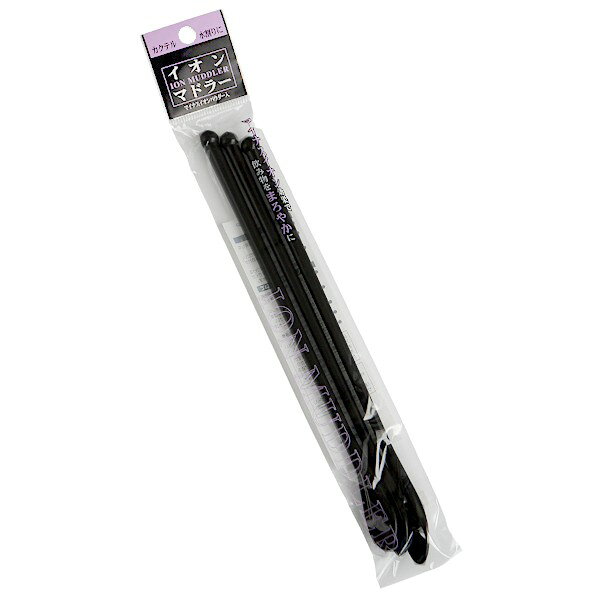イオンマドラー マイナスイオンパウダー入 ブラック 3本入 (100円ショップ…