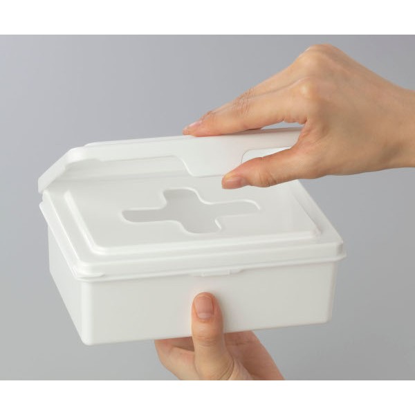 ウェットシートボックス L ホワイト 17.2×12.9×高さ6.6cm bababa-10013639 100円雑貨&日用品卸-BABABA サンプル画像3