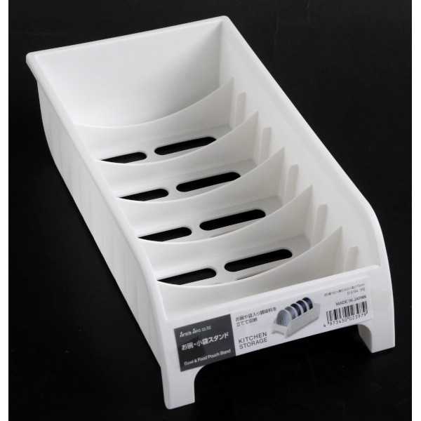 お椀・小袋スタンド ホワイト 14.2×26×高さ7cm bababa-10025556 100円雑貨&日用品卸-BABABA サンプル画像3