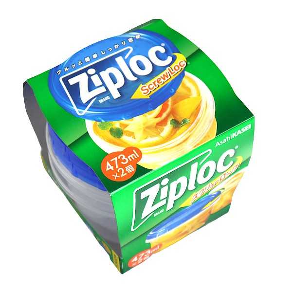 ジップロック スクリューロック 容量473ml 2個入