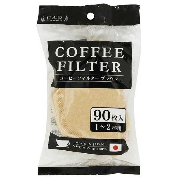 コーヒーフィルター ブラウン 1~2杯用 90枚入