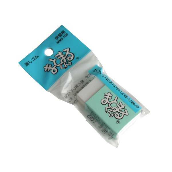 消しゴムです。ソフトタイプで力を入れずに軽く消してください。消しくずが散らずにまとまります。●サイズ(約)・25×45×14mm●材質・PVC●用途・消しゴム 文具 筆記 学習 学校 勉強●キーワード・けしごむ ぶんぐ ひっき がくしゅう がっこう●シリーズ名・まとまるくん 100円ショップ 100円均一 100均一 100均●品名・まとまるくん1P●品番・3219●JAN・4902655002414●メーカー名・ヒノデワシ(株)●管理単位・20個/600個●入数・1個