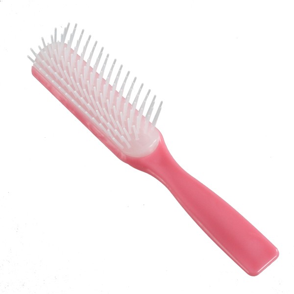 なめらかヘアブラシ シリコンオイル配合 21cm ［色指定不可］
