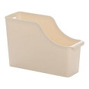 ファイルスタンド A4サイズ収納可 10.3×28.4×高さ18.5cm アイボリー (100円ショップ 100円均一 100均一 100均)