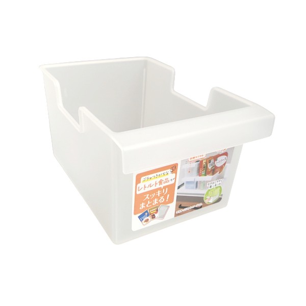 レトルト食品ストッカー 10.9×16.7×高さ8.5cm (100円ショップ 100円均一 100均一 100均)