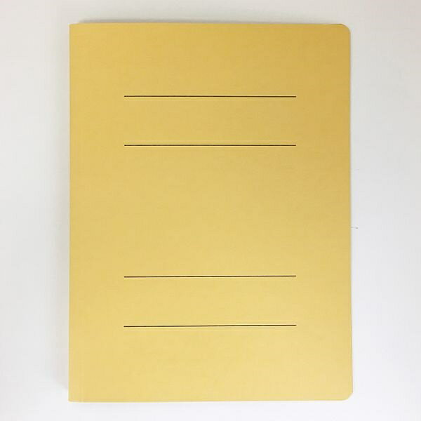 フラットファイル　紙製　A4サイズ用　オレンジ　3冊入