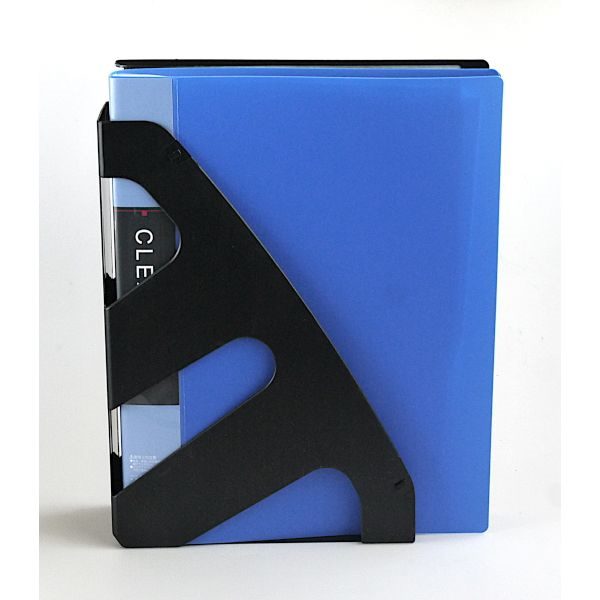 ファイルスタンド A4サイズ収納可 8×19．5×高さ28cm ブラック (100円ショップ 100円均一 100均一 100均) 3