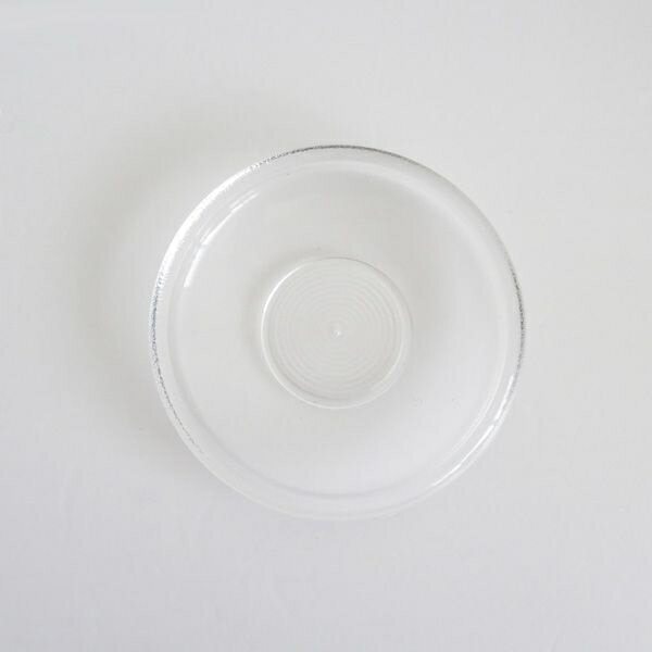 茶托 クリア 12cm (100円ショップ 100円均一 100均一 100均)