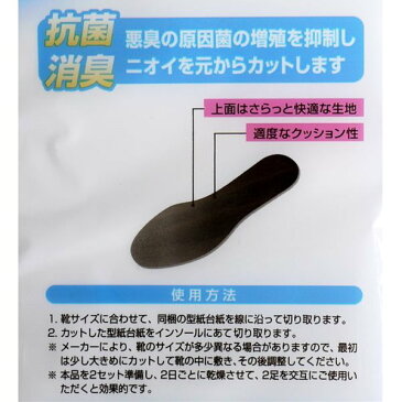 インソール 女性用 フリーサイズ 抗菌+消臭