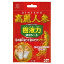 足裏シート 樹液力（快足シート） 高麗人参 2枚入 (100円ショップ 100円均一 100均一 100均)