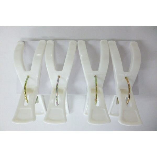 洗濯ばさみ 竿用 4個入 Y型 (100円ショップ 100円均一 100均一 100均)