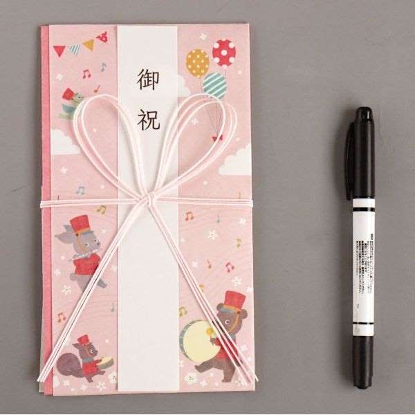 祝儀袋 御祝用 アニマル柄 ［色指定不可］ (100円ショップ 100円均一 100均一 100均)