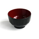 汁椀 亀甲 黒内朱 満量360ml 食洗機対応 (100円ショップ 100円均一 100均一 100均)