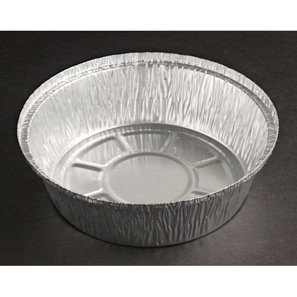 アルミ鍋 丸型 大サイズ 容量1L 2枚入 (100円ショップ 100円均一 100均一 100均)