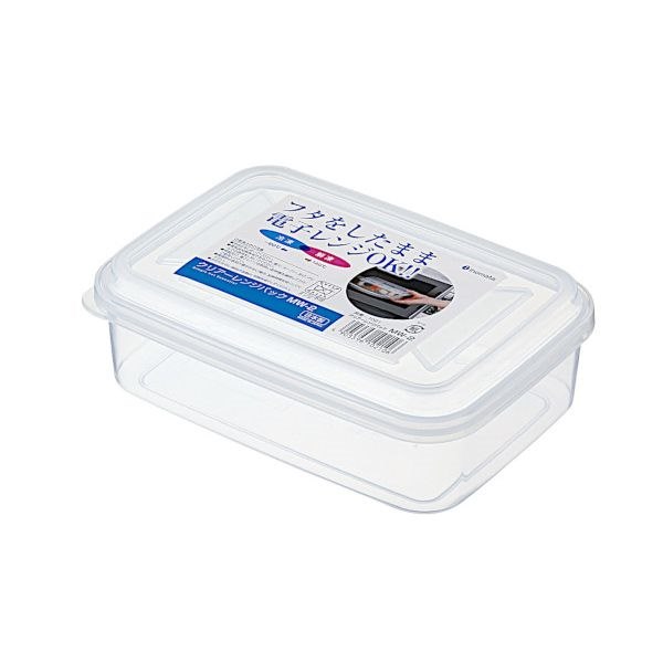 保存容器 レンジパック 容量800ml 電子レンジ可 クリアー (100円ショップ 100円均一 100均一 100均)