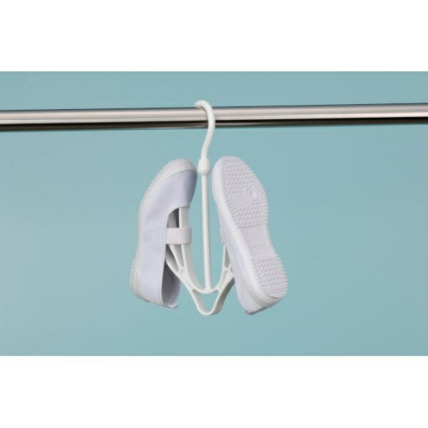 シューズハンガー 28．7×18．2×厚さ1．9cm ホワイト (100円ショップ 100円均一 100均一 100均)