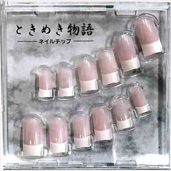 ネイルチップ ときめき物語 12枚 ［色指定不可］ (100円ショップ 100円均一 100均一 100均)