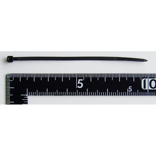 結束バンド Mサイズ（全長10cm） 黒 120本入 (100円ショップ 100円均一 100均一 100均)