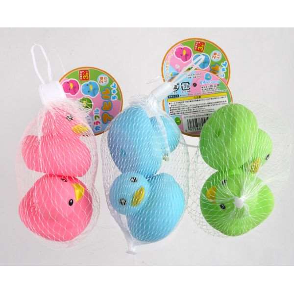 カラフルアヒルちゃん 2個入 ［色指定不可］ (100円ショップ 100円均一 100均一 100均)