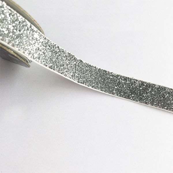 リボン メタリックベルベット 幅1．5cm×全長2m ［色指定不可］ (100円ショップ 100円均一 100均一 100均)