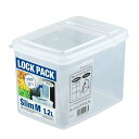 保存容器 ロックパック スリムM（1．2L） クリア (100円ショップ 100円均一 100均一 100均)