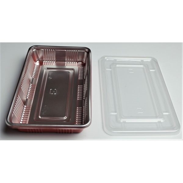 フードパック デラックス 小サイズ（21×13．3×高さ3．5cm） 3個入 (100円ショップ 100円均一 100均一 100均)