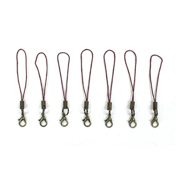 携帯ストラップパーツ アンティークカラー 7個入 ［色指定不可］ (100円ショップ 100円均一 100均一 100均)