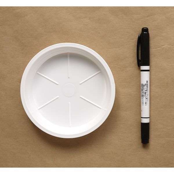 鉢皿 3号（直径11．4×高さ2cm） ホワイト 3個入 リトルガーデン (100円ショップ 100円均一 100均一 100均)