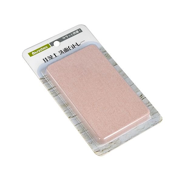 珪藻土トレイ 洗面台用 7×12×厚さ0．9cm ［色指定不可］ (100円ショップ 100円均一 100均一 100均)