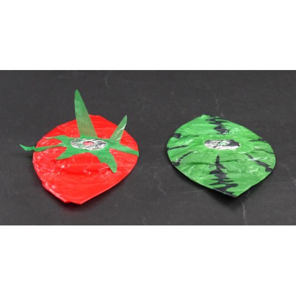 紙風船 スイカ・トマト 2枚入 (100円ショップ 100円均一 100均一 100均)