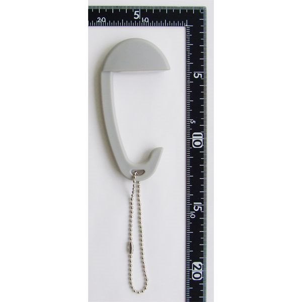 バッグハンガー すべり止め・ボールチェーン付 ［色指定不可］ (100円ショップ 100円均一 100均一 100均)