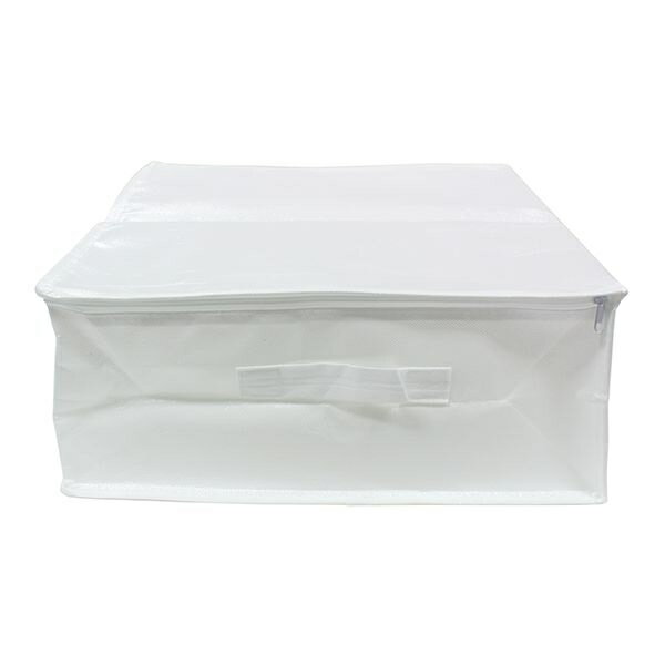 収納バッグ 横置 取っ手付 40×35×高さ15cm (100円ショップ 100円均一 100均一 100均)