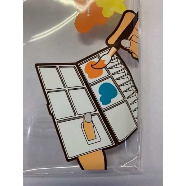 パレット 12色対応 指穴タイプ (100円ショップ 100円均一 100均一 100均)