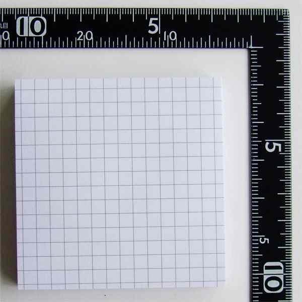 ふせん ブロックタイプ 方眼入 7．5×7．5cm 100枚入 (100円ショップ 100円均一 100均一 100均)