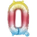 ナンバーバルーン 0 ストロー付 LA FETE (100円ショップ 100円均一 100均一 100均)