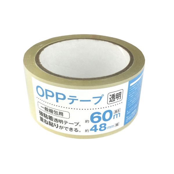 OPPテープ 幅4．8cm×全長60m ［種類指定不可］ (100円ショップ 100円均一 100均一 100均)