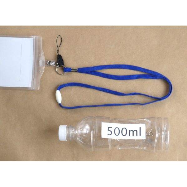 名札ホルダー ソフトタイプ ネック・携帯ストラップ付 (100円ショップ 100円均一 100均一 100均)