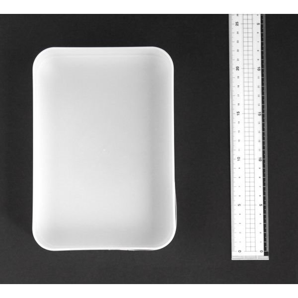 収納トレイ ホワイト L35型(21.5×15×高さ3.6cm) (100円ショップ 100円均一 100均一 100均)